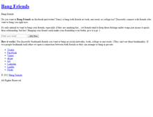 Tablet Screenshot of bangfriends.com